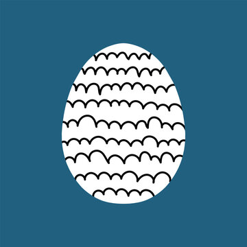 Easter egg icon. Illustration of Spring or Easter. Perfect for banner, postcard, poster, party and other decorations.
