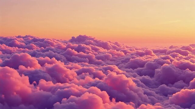 Pink and purple clouds at sunset