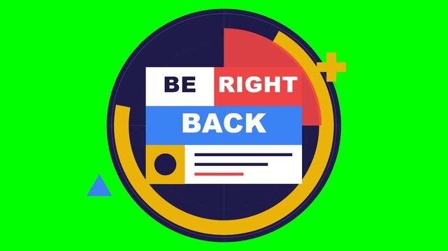 Be Right Back Green Screen for Live Streamers and Content Creators.