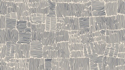 Hand drawn abstract repeating lines seamless pattern. Abstract pattern creating a textured background with organic hand-drawn lines