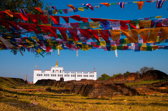 Maya Devi Temple in Lumbini, Nepal, UNESCO World Heritage Site