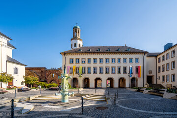 Obraz premium Rathaus, Frankenthal, Rheinland Pfalz, Deutschland 