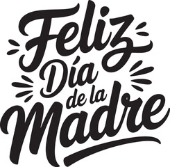 Feliz Dia de la Madre script text mother © MdMezbahul