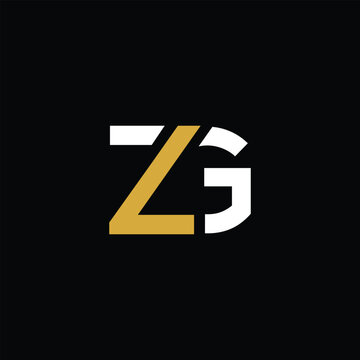 ZG, GZ, Abstract initial monogram letter alphabet logo design