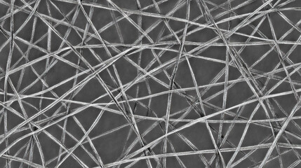 Obraz premium Intricate Network of Silver Wires on Dark Surface