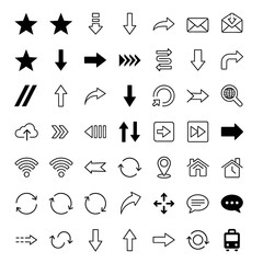 Fototapeta premium Diverse Web & UI Icons Pack Transparent Background PNG