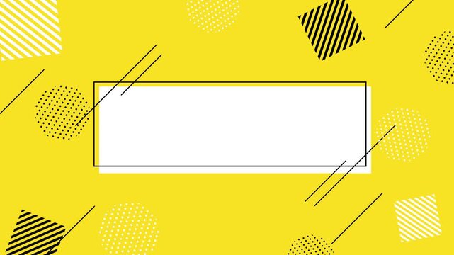 STREAM ENDING　Pop geometric yellow background