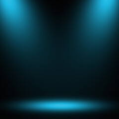 Cyan Spotlight Square © fun_pic