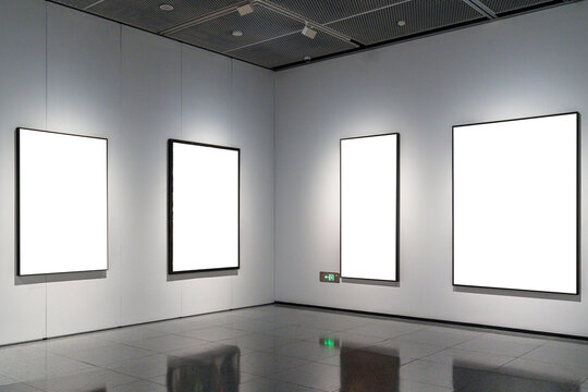 blank frame in gallery