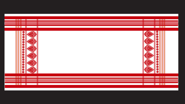 gamusa, gamosa assam . The gamosa, also known as gamusa, holds great cultural significance for the indigenous people of Assam, This traditional textile pattern is typically a white rectangular cloth