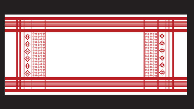 gamusa, gamosa assam . The gamosa, also known as gamusa, holds great cultural significance for the indigenous people of Assam, This traditional textile pattern is typically a white rectangular cloth