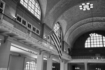 Flag Flying at Ellis Island © Restoration Darkroom