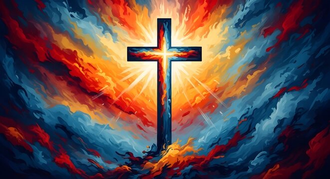 Easter sunday resurrection hope cross symbol of faith