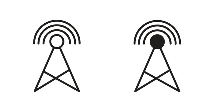 Broadcast icon for ui app design and web designs