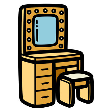 dressing table illustration