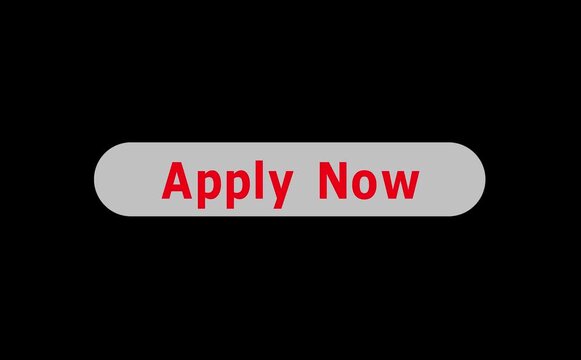 Digital UI element featuring red button with white "APPLY NOW" text on sleek black background. Red Rectangular Button with White Text " APPLY NOW" on Black Background apply now.