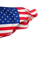 Obraz premium American flag waving in the wind