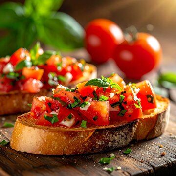 omato Basil Toast
