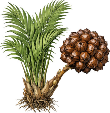 Nypa fruticans illustration art (2)