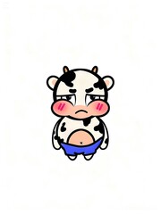 Fototapeta premium shy cow