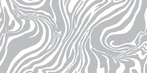 Fototapeta premium Abstract seamless pattern with black and white zebra swirls and geometric wave lines creates a decorative vector texture for textile wallpaper and vintage ornament design