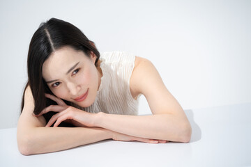 Obraz premium ミドル女性 スキンケアイメージ