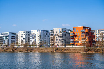 Fototapeta premium Westhafen, Frankfurt am Main, Deutschland 
