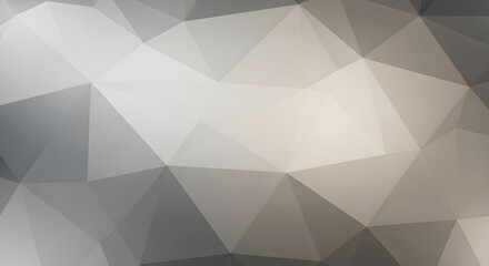 Obraz premium Abstract Low Poly Geometric Background in Gray and Beige