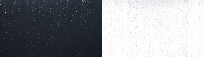 Obraz premium Water drops rainy window overlay bright humidity sparks PNG transparent background