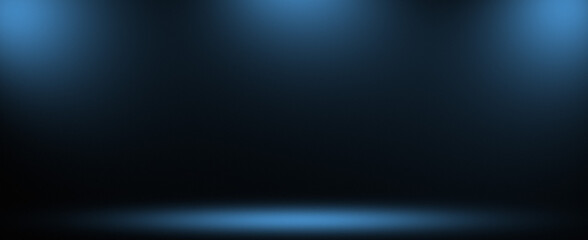 Obraz premium Blue Banner Spotlight