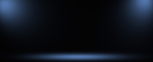 Obraz premium Blue Banner Spotlight