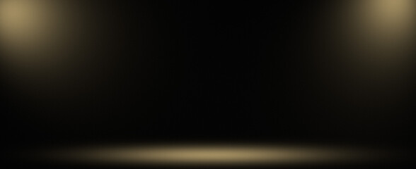 Obraz premium Golden Banner Spotlight
