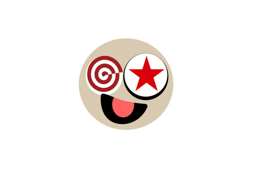 red and white golf ball