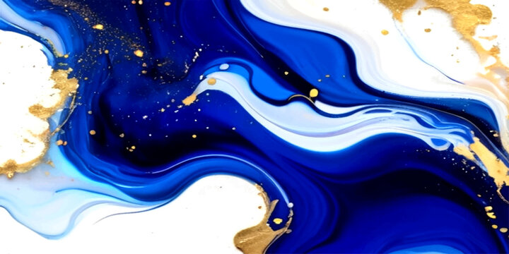 Abstract blue water splash and liquid paint wave vector illustration with a winter sea texture pattern design for an art wallpaper backdrop