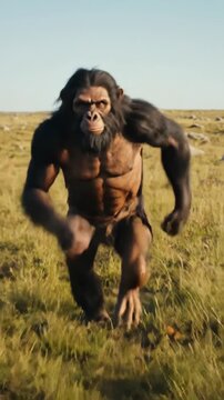 Transformation simian development: primate conversion, archaic human formation, ancient ancestry, evolutionary process, organic alteration, genetic pathway, temporal progression, historic emergence