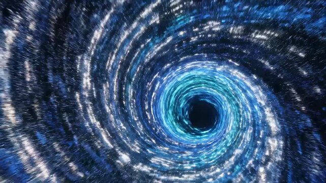 Abstract spiral light pattern