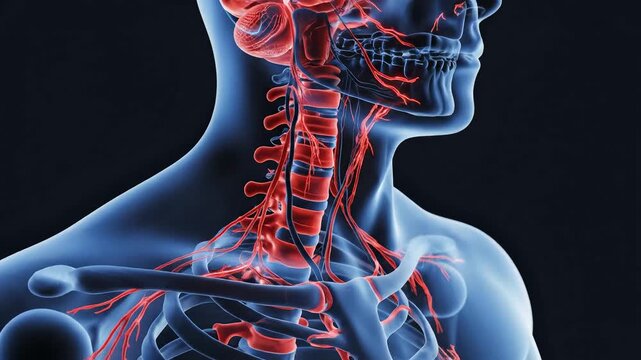 Human brain and nervous system anatomy