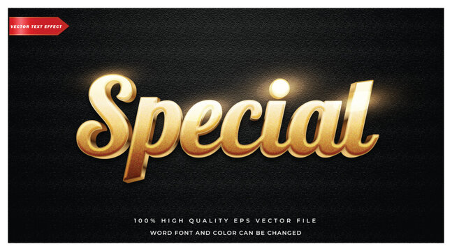 Special text effect editable text style