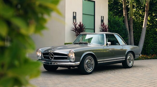 Mercedes-Benz 280 SL Pagoda, Retro, classic, luxury car.