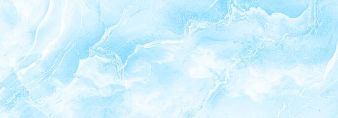 Obraz premium Abstract background featuring flowing liquid marble textures in soft sky blue and white, abstract blurry and stained soft sky blue classic hand-painted aquarelle watercolor background.
