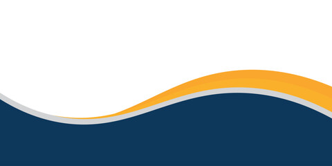 Obraz premium Abstract Blue and Orange Wave Background Modern Gradient Corporate Design