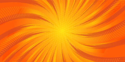 Dynamic anime explosion background with radial comic speed lines and halftone dots - bright burst effect radiating from center for manga panels, action scenes, superhero graphics or retro pop art. © muhammad