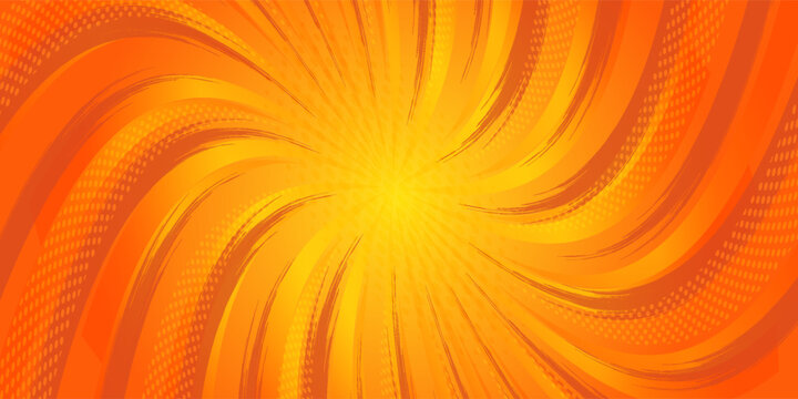 Dynamic anime explosion background with radial comic speed lines and halftone dots - bright burst effect radiating from center for manga panels, action scenes, superhero graphics or retro pop art.