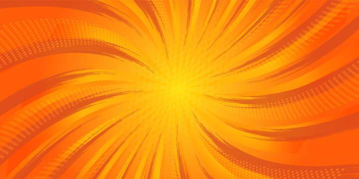 Dynamic anime explosion background with radial comic speed lines and halftone dots - bright burst effect radiating from center for manga panels, action scenes, superhero graphics or retro pop art.