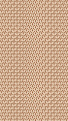 Fototapeta premium Geometric Delight: A meticulously crafted pattern in warm earth tones, showcasing an intricate arrangement of repeating shapes, creates an abstract image of elegant visual complexity.