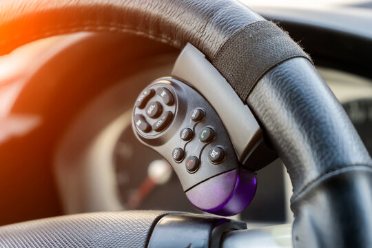 bluetooth in car in evening sunlight. bluetooth in car in evening sunlight.