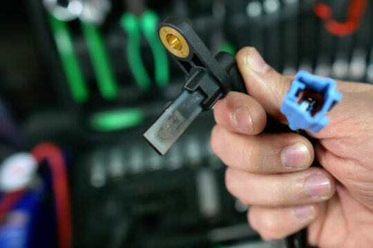 The ABS sensor is a closeup of the hands