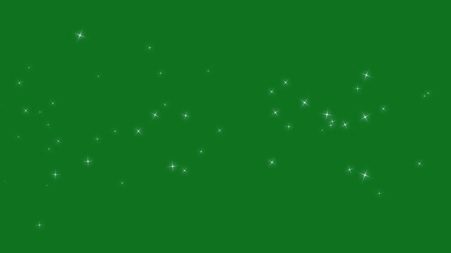 Luxury glitter sparkles line trail on green screen, glowing pixie dust stars, magic shimmer particle star 2D twinkling star doodle animation, elegant fairy dust path, seamless sparkling transition, 4K