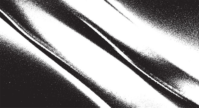 Black and white diagonal abstract texture background with grunge and distressed lines and copy space