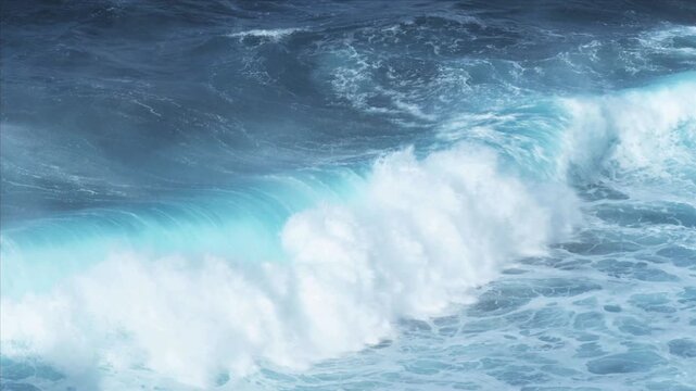 喜屋武岬から荒れる海の眺望